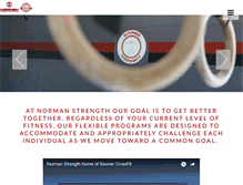 Tablet Screenshot of normanstrength.com